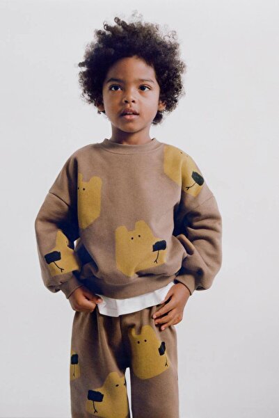 ARBİ kids Boy's Character-Patterned Three-Thread Double Suit