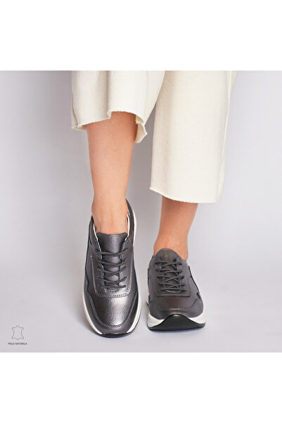 ANGEL BLUE Women's Casual Shoes Made of Natural Leather Multicolor CRL1234 Pewter