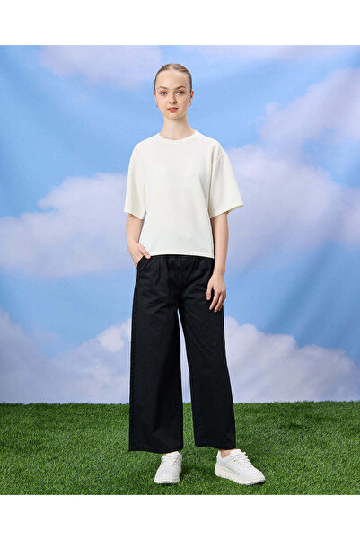 REDTAG Senior Girls White Scuba Top