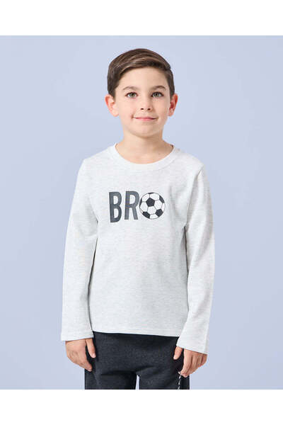 REDTAG Boys White Printed T-Shirt