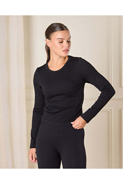 REDTAG Woman Black Active T-shirt