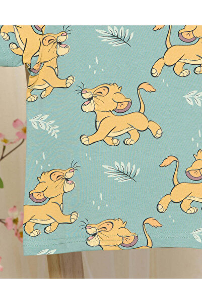 REDTAG Infant Boys Olive Simba Printed T-Shirt