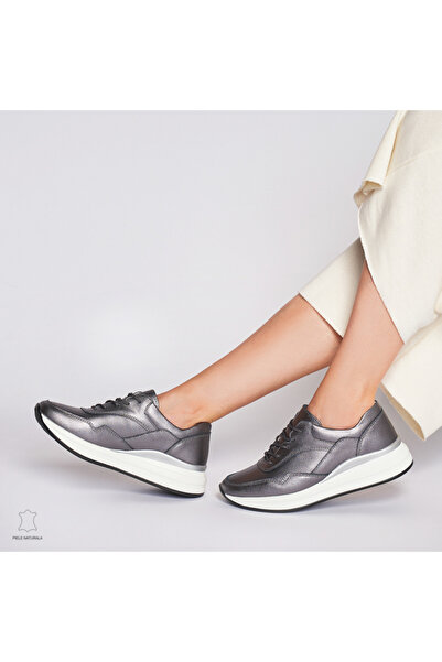 ANGEL BLUE Pantofi Casual dama din Piele naturala Multicolor CRL1234 Pewter