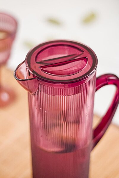 Mustran Arkilik Baroque 1.5 L Plum Pitcher (Fits Refrigerator Door Shelf)