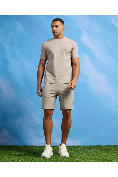 REDTAG Men Grey Solid Lounge T-Shirt