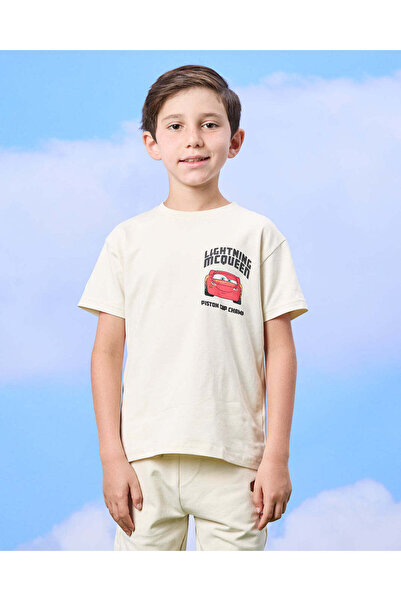 REDTAG تي شيرت بيج للأولاد بطبعة سيارات لايتنينج ماكوين