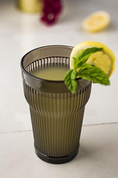 Mustran Acrylic Smoked Single Tall Cup & Water Soft Drink Cup 400 ml (Not Glass)