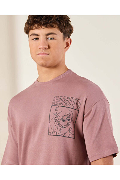 REDTAG Senior Boys Rust Naruto T-Shirt