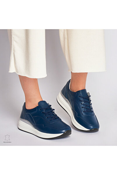 ANGEL BLUE Pantofi Casual dama din Piele naturala Multicolor CRL1234 Navy