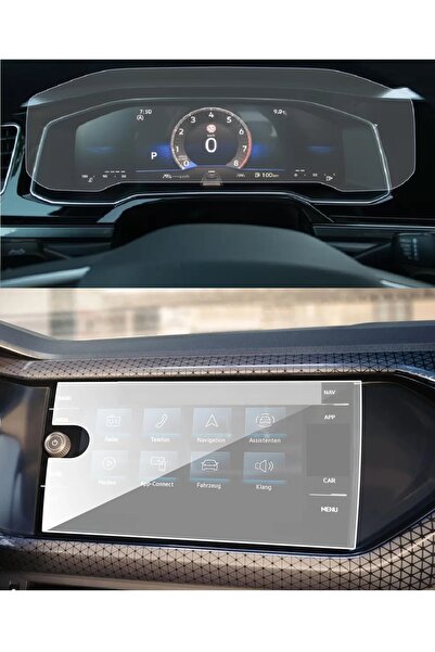 mrtglass واقي شاشة فولكس فاجن تايجو 8 بوصة للوسائط المتعددة وواقي شاشة رقمي 8 بوصة من النانو