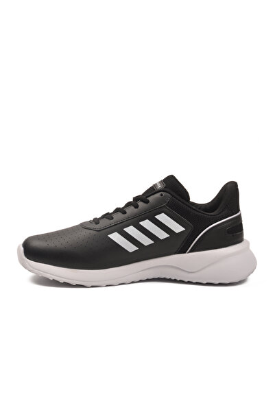 WALKWAY Black and White Lace-Up Lightweight Flexible Men's Sports Shoes Nereus m