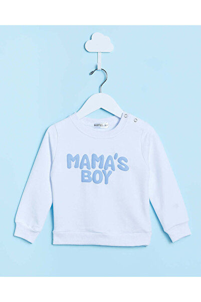 REDTAG Infant Boys White Long Sleeves T-Shirt