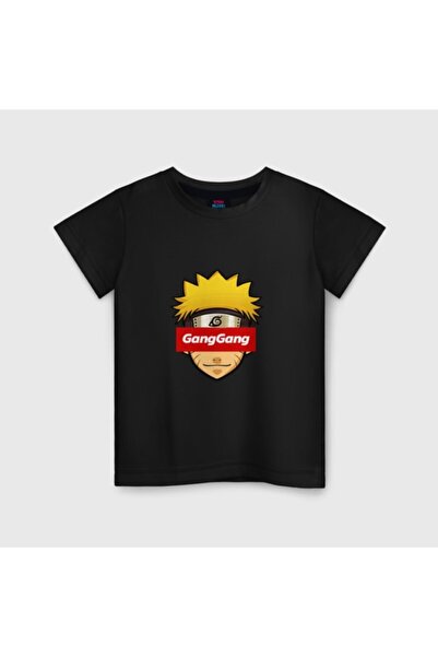 GALASHOP تيشيرت ناروتو جانج أسود للأطفال - موديل 306