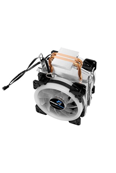 GAMEFORCE مروحة معالج وحدة المعالجة المركزية المتوافقة مع Intel/AMD من Copper 2