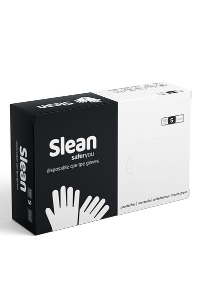 Medizer Slean Black Disposable Gloves Size S 100 Pieces