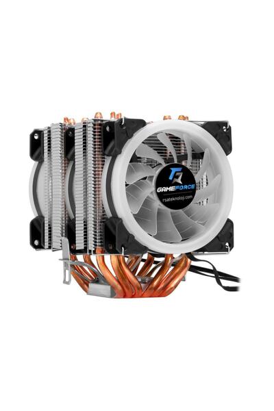 GAMEFORCE مروحة معالج تبريد وحدة المعالجة المركزية متوافقة مع Intel/AMD من Copper 6