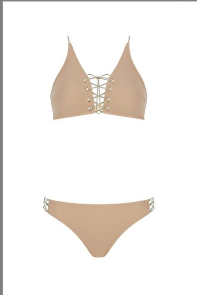 Sand & Blue Zinnia Nude