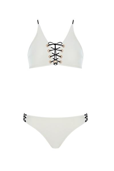 Sand & Blue Zinnia Ekru