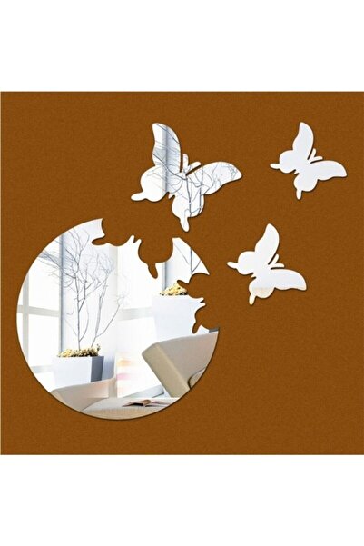 DEZ Ay Ve Kelebek Dekoratif Pleksi Ayna