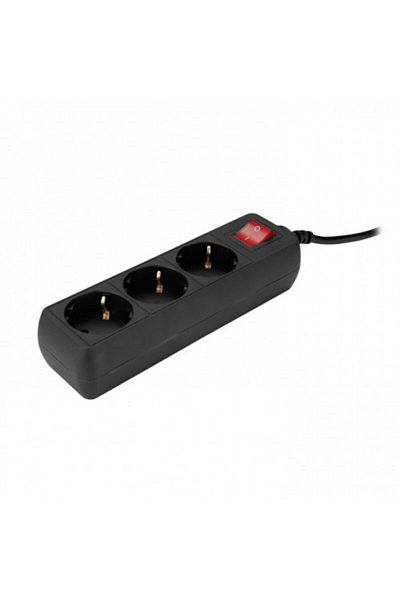 S-LINK Spg3-x-3 Current Protected Triple Socket 1.5m (black)