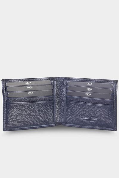 DİGA Appo Navy Blue Classic Leather Men's Wallet