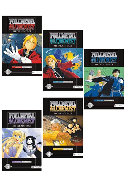 AKILÇELEN YAYINEVİ Fullmetal Alchemıst - Metal Simyacı - 5 Kitap Türkçe Manga...