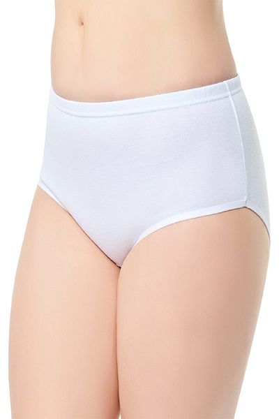 Tutku High Waist Thick Elastic 12-Piece Women's Ribbed Bato Panties Set - 0922