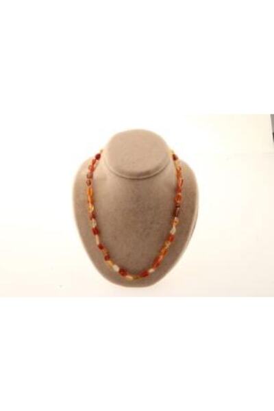 OSMANLI DEĞERLİ TAŞ Sertifikalı Akik Natural Kesim Doğal Taş Kolye