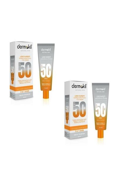 Dermokil Dermokıl 50 Ml Sun Protection Face Cream - Pack of 2