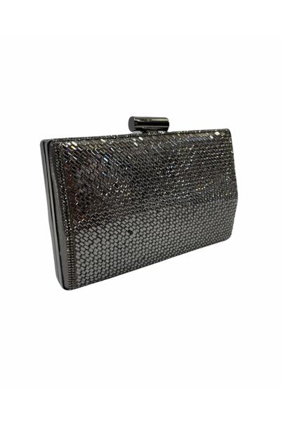 Busrabags حقيبة سهرة نسائية ليلية مطلية بالأحجار المدخنة