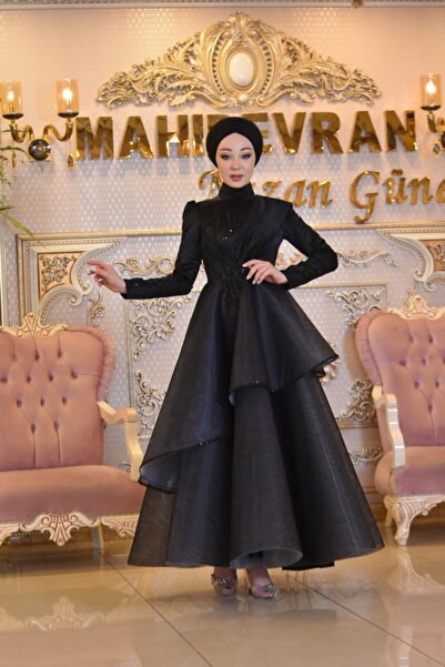 MAHİDEVRAN فستان سهرة أسود من Seçil