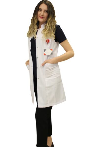 safaforma Judge Collar Female Doctor Coat Nurse Teacher Lab Pharmacist Lab Co...