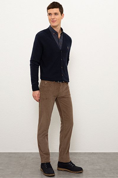 U.S. Polo Assn. Καφέ Ανδρικό Παντελόνι