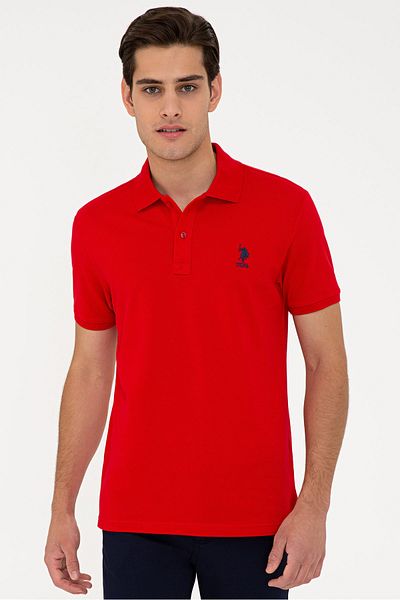 U.S. Polo Assn. Tricou roșu pentru bărbați