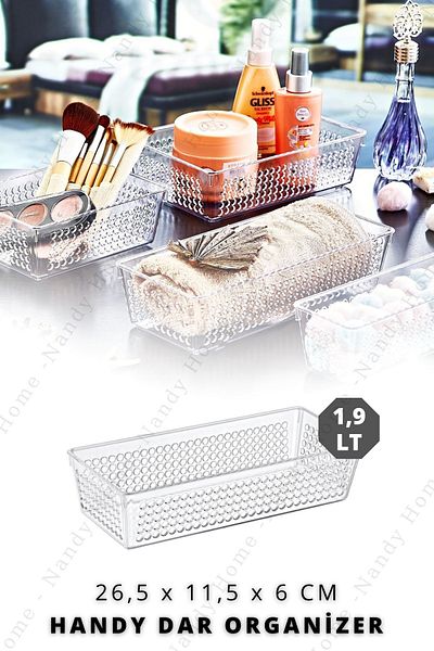 Nandy Home 1,9 Lt Handy στενό ψυγείο & ντουλάπι Organizer 26,5x11,5x6 cm