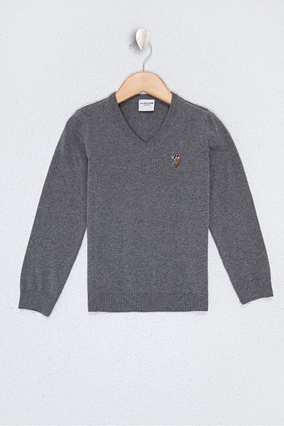 U.S. Polo Assn. Gray Boy's Sweater