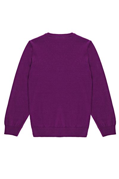 U.S. Polo Assn. Лилав пуловер за момиче