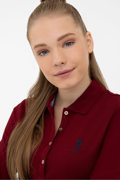 U.S. Polo Assn. Hanorac roșu pentru femei