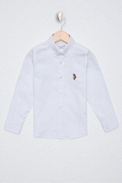 U.S. Polo Assn. Λευκό πουκάμισο για αγόρι