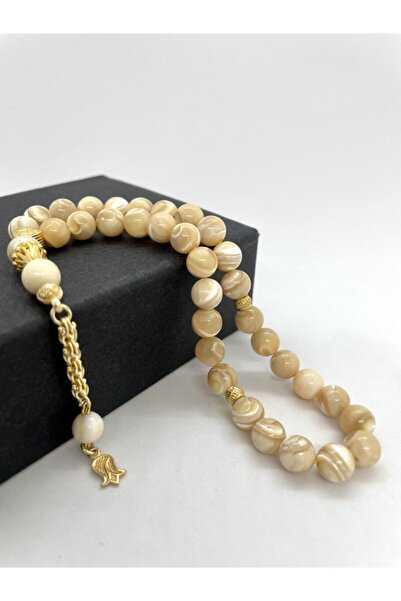 AgateStones Orijinal Sedef Taşı Gümüş Tesbih