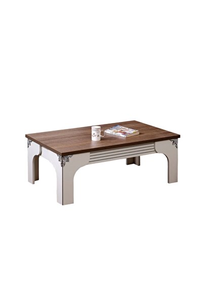 PASİFİC HOME Gazel Orta Sehpa Beyaz/ Dikdörtgen Orta Sehpa Modern Ahşap Sehpa...