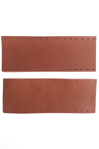 alfa tasarım atölyesi Λαβή τσάντας από γνήσιο δέρμα - Χρώμα φουντουκιού 16 εκ...