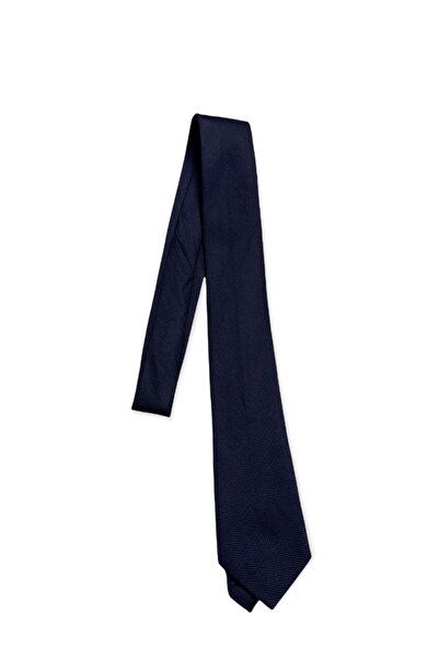 ModaCanel Модна канела тъмно синя вратовръзка с шарка „птиче око“