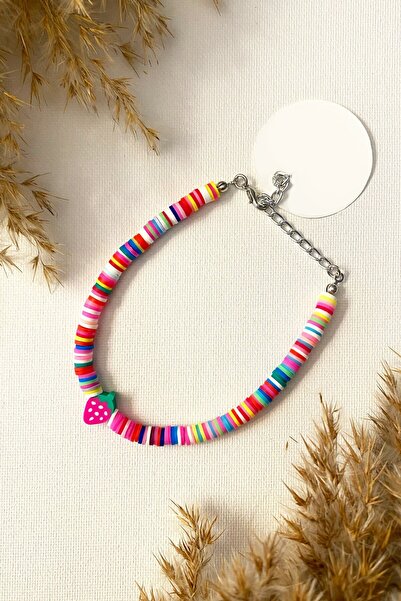 Karlay طوق القط قلادة القط الفراولة مفصلة ملونة