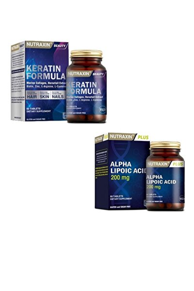 Nutraxin Keratin Formula 60 T. + Yaşlanmayı Önlemeye Yardımcı Alpha Lipoic Ac...