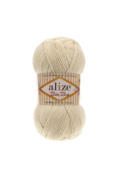 Alize Baby Best 01 Κρέμα Πλεκτό Χέρι Νήμα 100 Γρ.