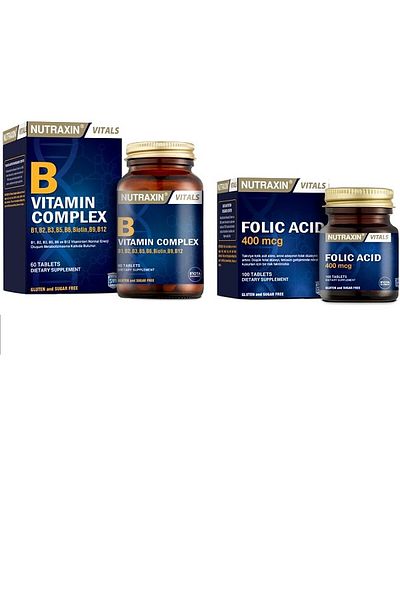 Nutraxin Folic Acid and VitaminBComplex - 100+60 Tablets