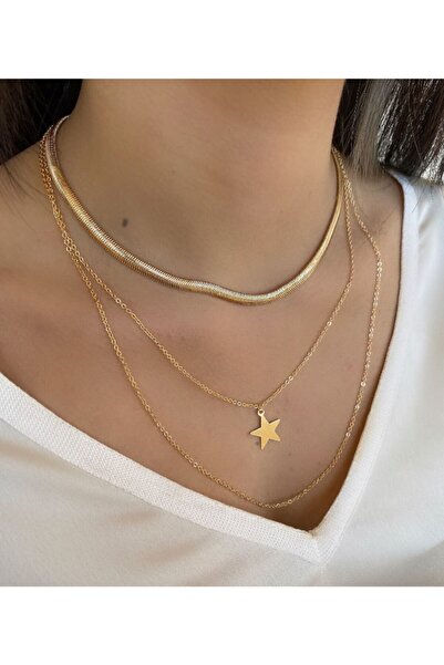 takıtarzım قلادة من سلسلة الذهب الإيطالية