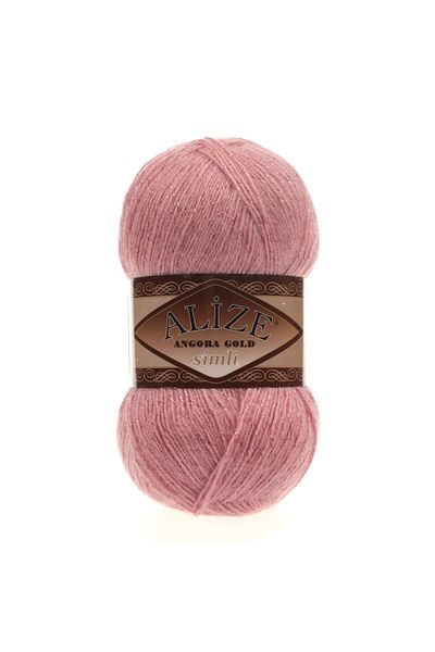 Alize 100 γρ. Angora Gold Glitter - Σκούρο Πούδρα Πλεκτό Χέρι