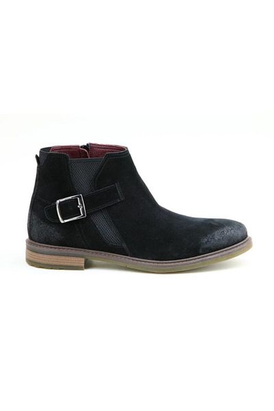 AyakkabıdaMarka 216214 Ant.11μαύρες ανδρικές μπότες Nubuck